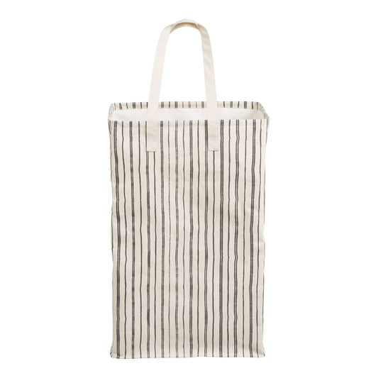 Cos de rufe, textil, bej/negru 