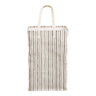 Cos de rufe textil, bej/negru Argos 38x28x58 cm