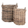 Set 2 Coșuri XL din Ratan Kubu Natural Burton