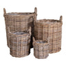 Cos din ratan kubu, natur, set de 4 Caor