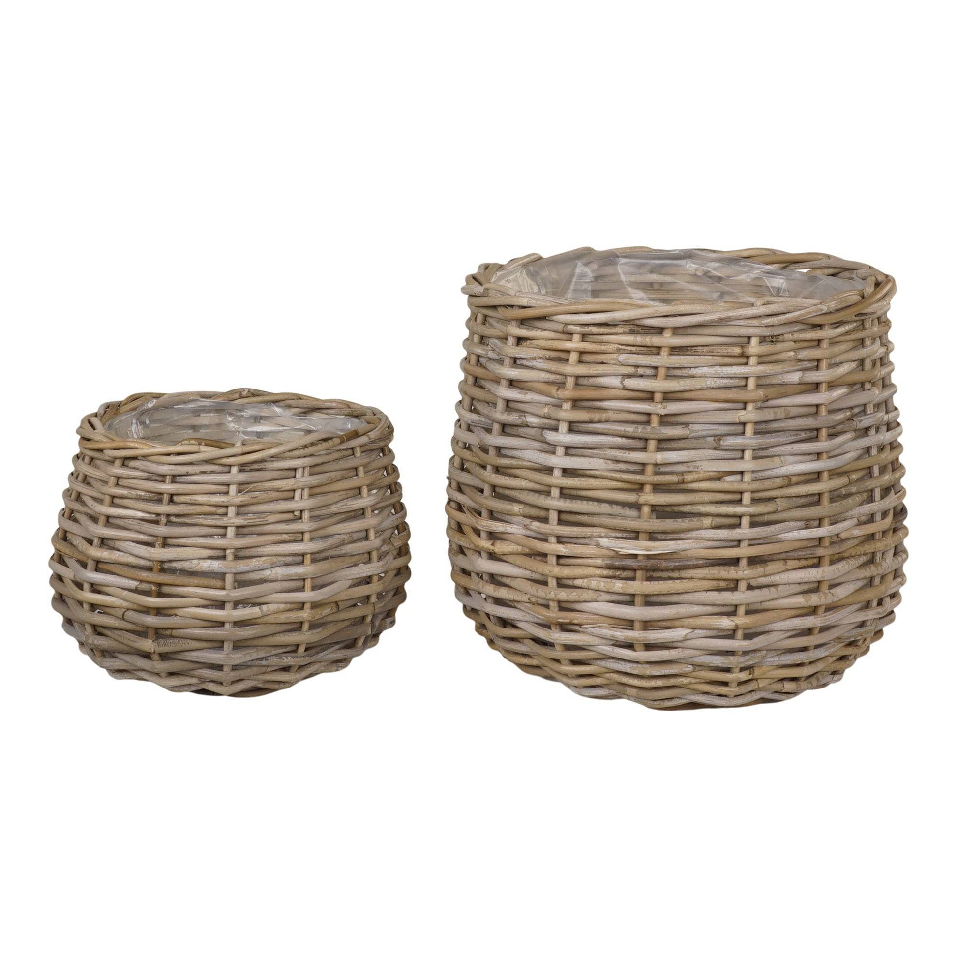 Cos din ratan kubu, natur set de 2