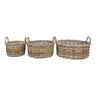 Set de 3 cosuri din ratan kubu Kuta