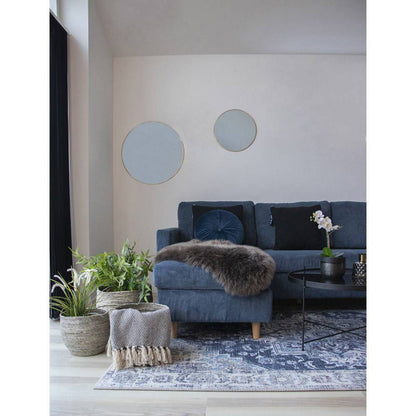 cos din frunze de porumb, gri, set de 3, in living scandinav