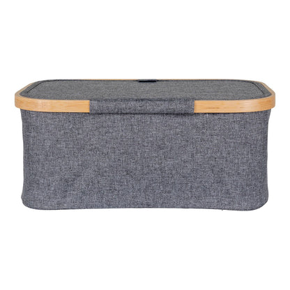Cos, bambus/textile, gri inchis