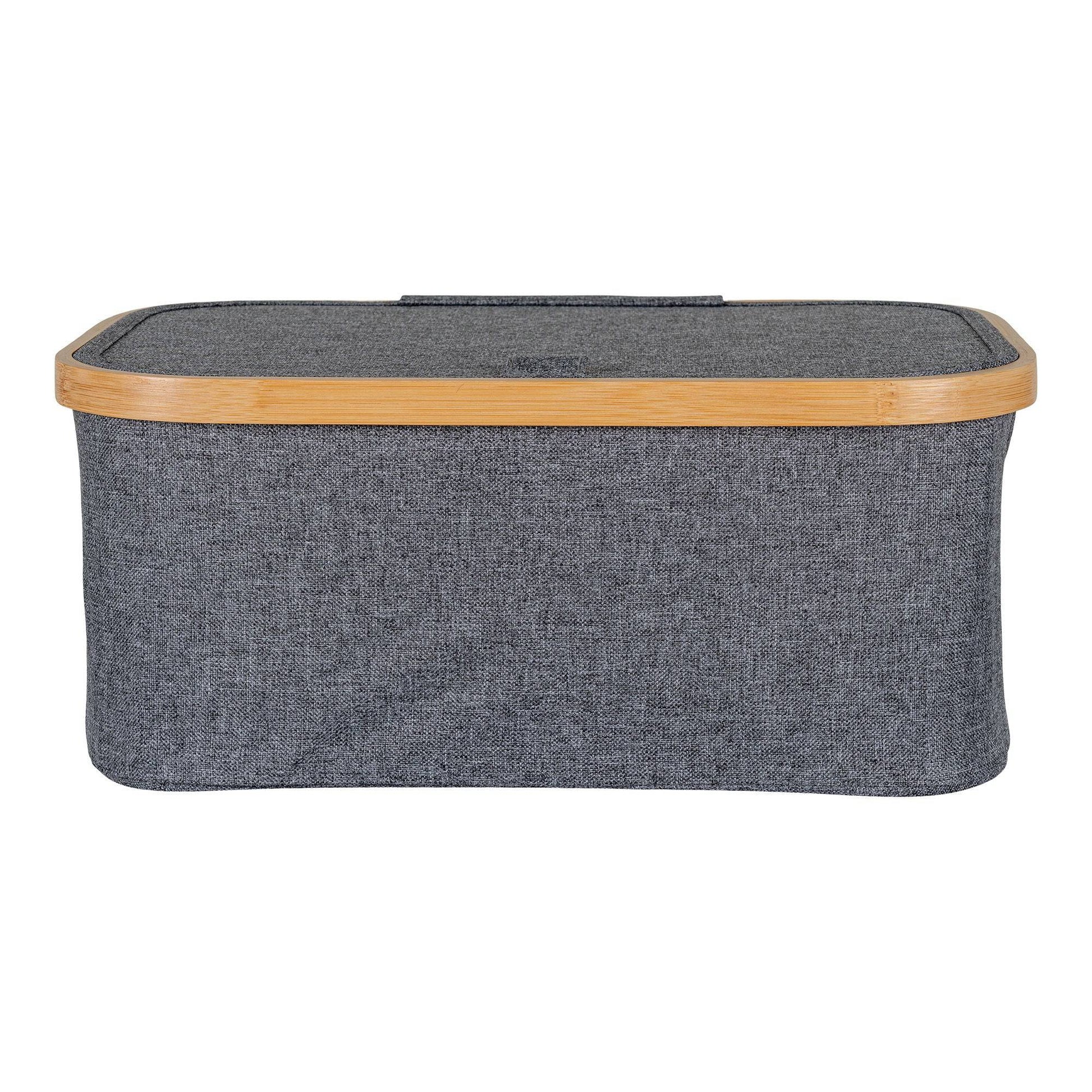 Cos, bambus/textile, gri inchis