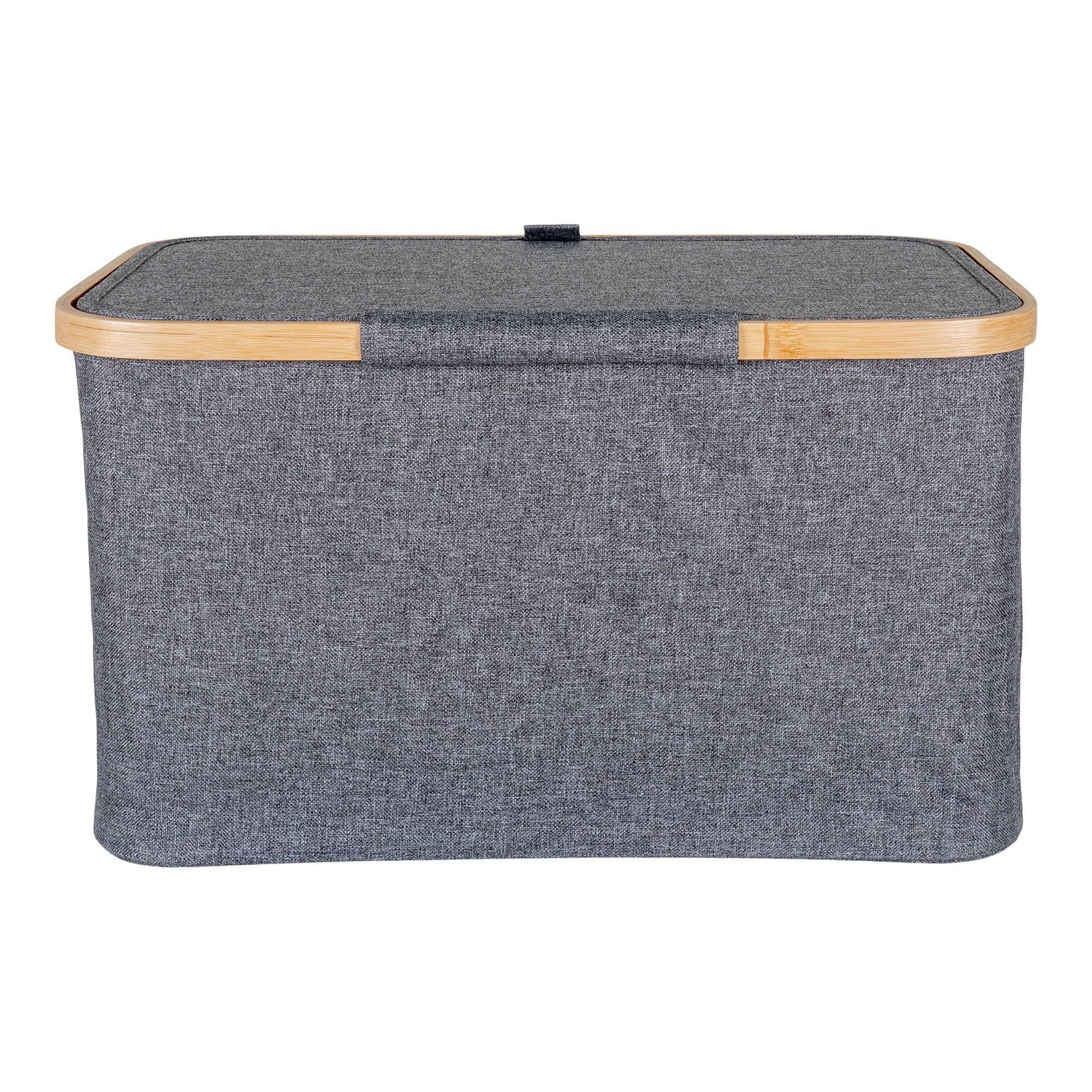 Cos, bambus/textile, gri inchis