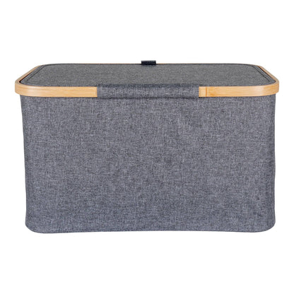 Cos, bambus/textile, gri inchis