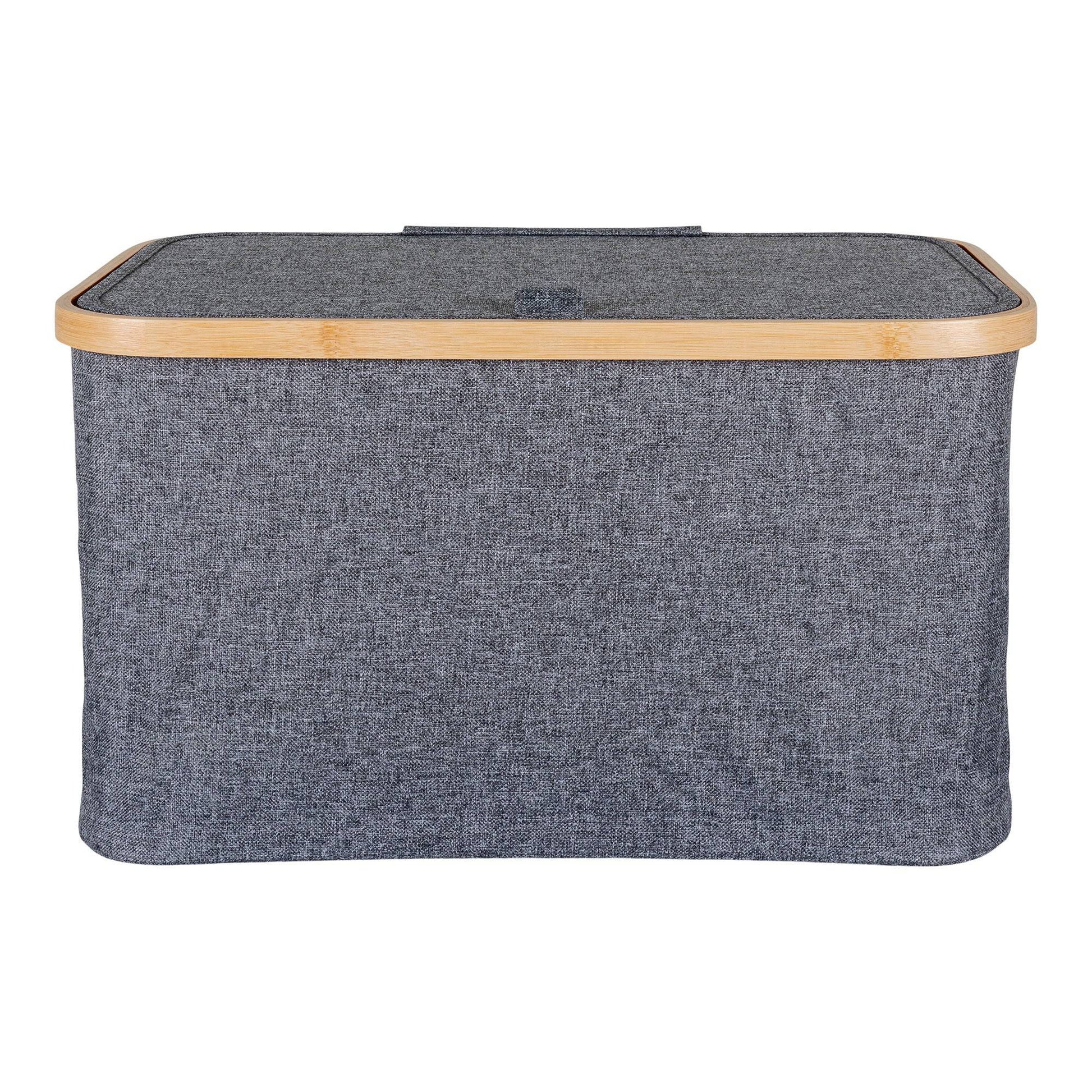 Cos, bambus/textile, gri inchis