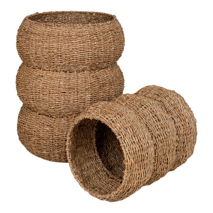 cos din iarba de mare, natur, set de 2