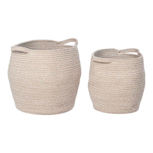 cos dn bumbac, bej, set de 2