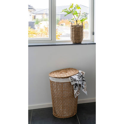  Cos de rufe, paper, natur/alb, in living scandinav