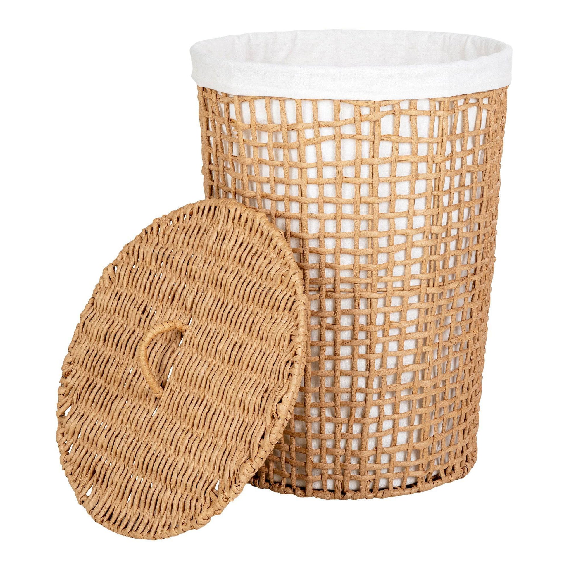  Cos de rufe, paper, natur/alb 