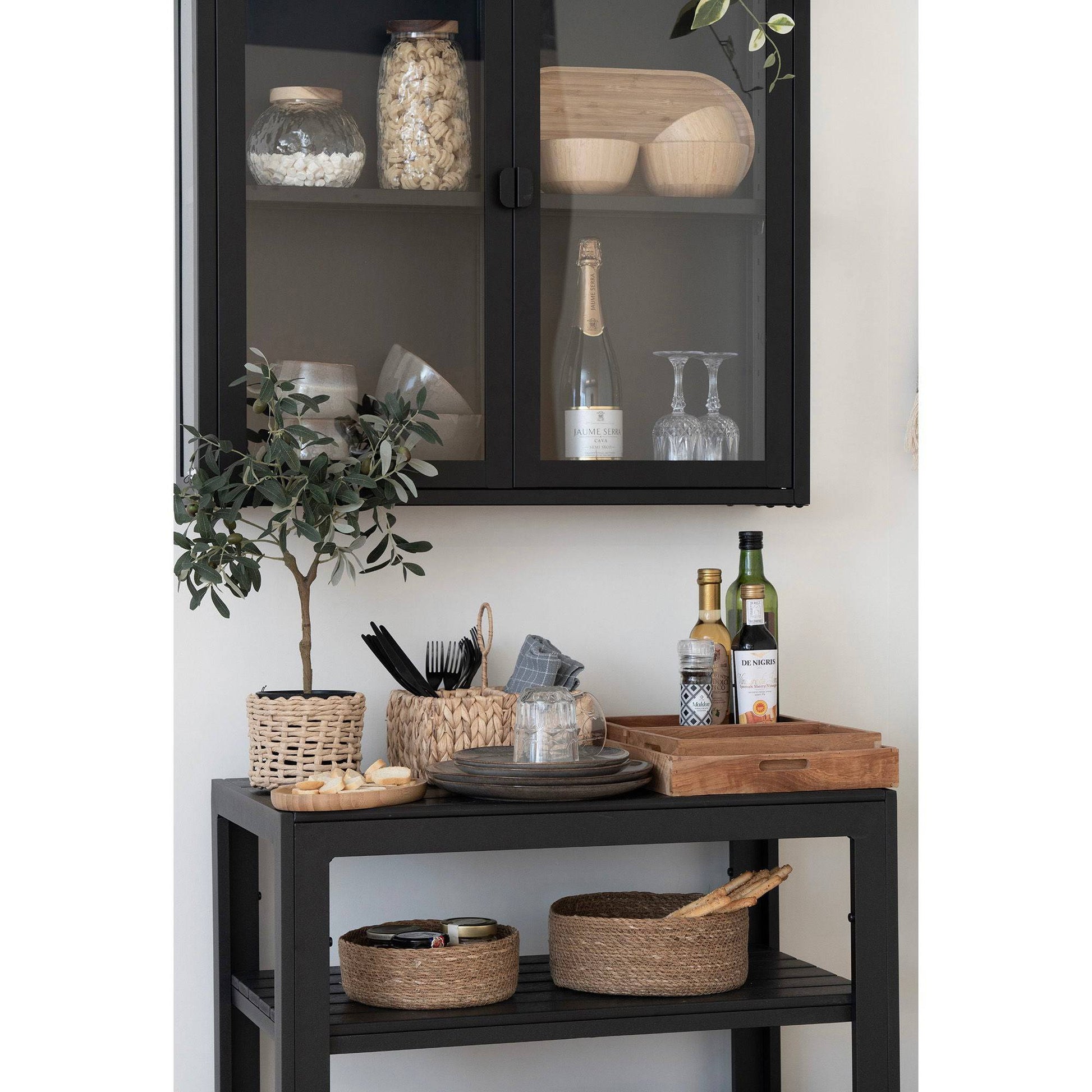 cos din iarba de mare, natur set de 3, in living