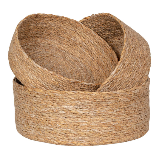 cos din iarba de mare, natur set de 3, detaliu