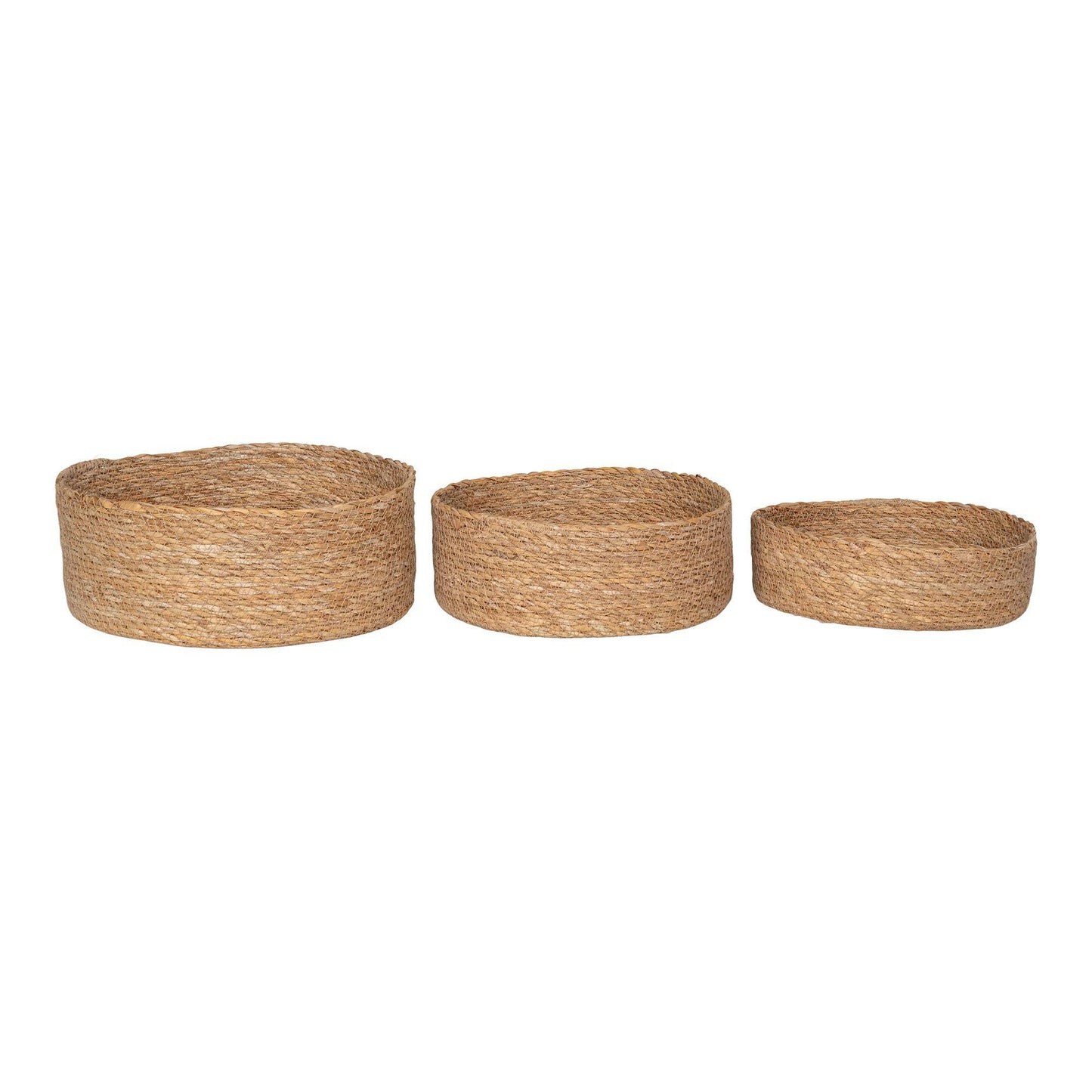 cos din iarba de mare, natur set de 3