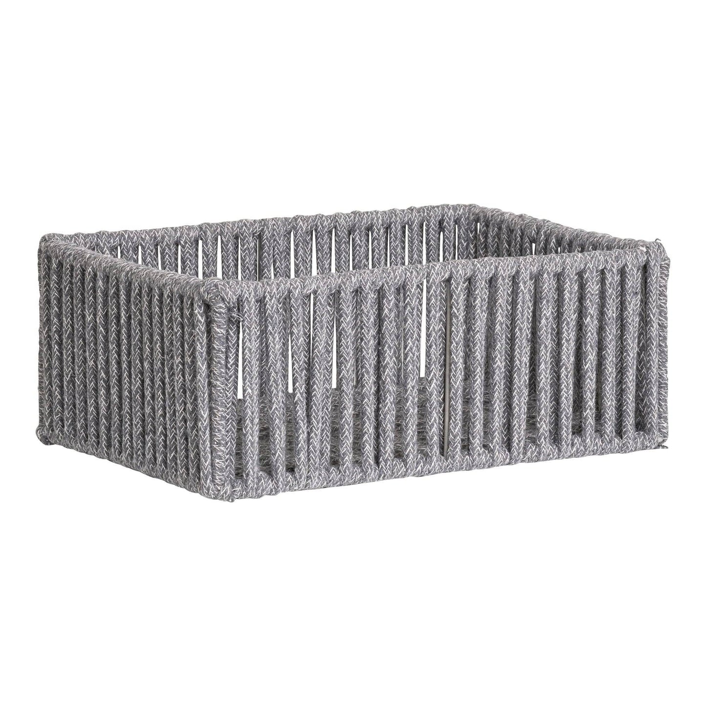 cos din bumbac/metal, gri set de 3
