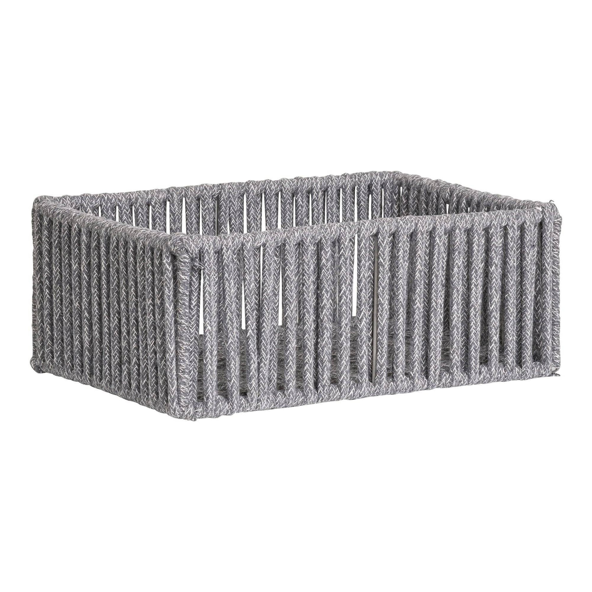 cos din bumbac/metal, gri set de 3