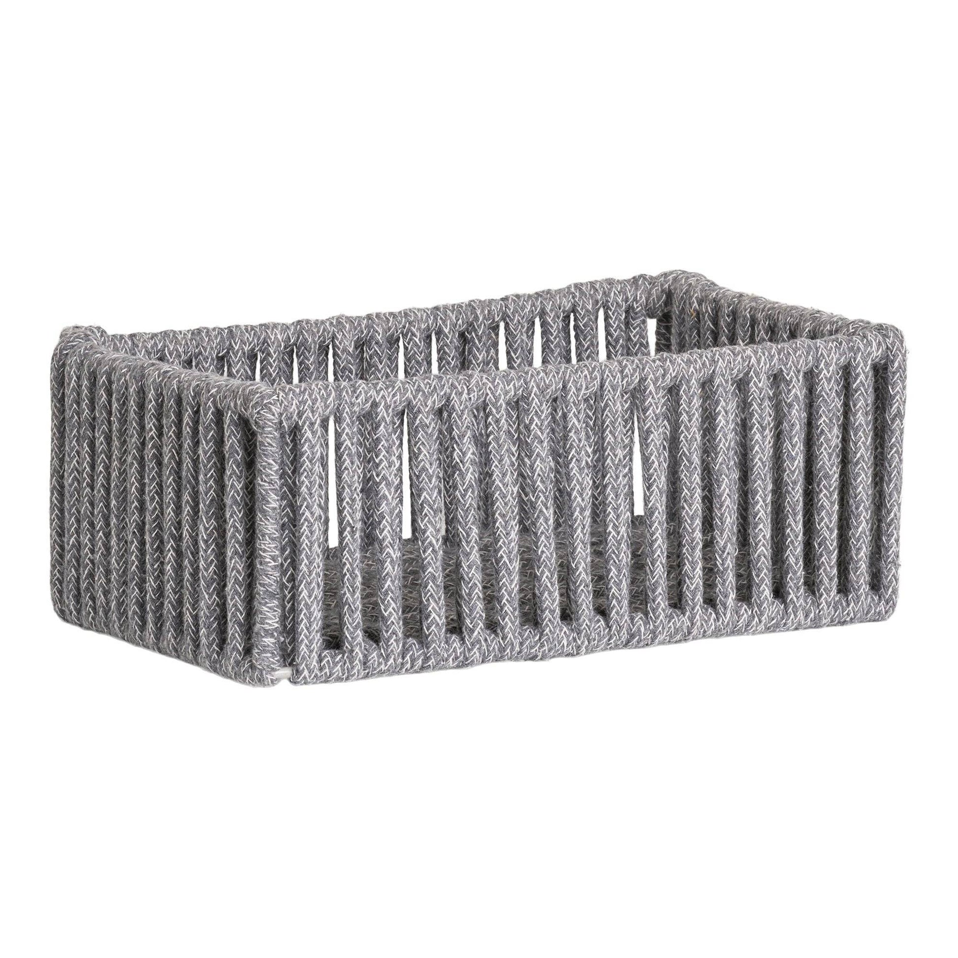 cos din bumbac/metal, gri set de 3