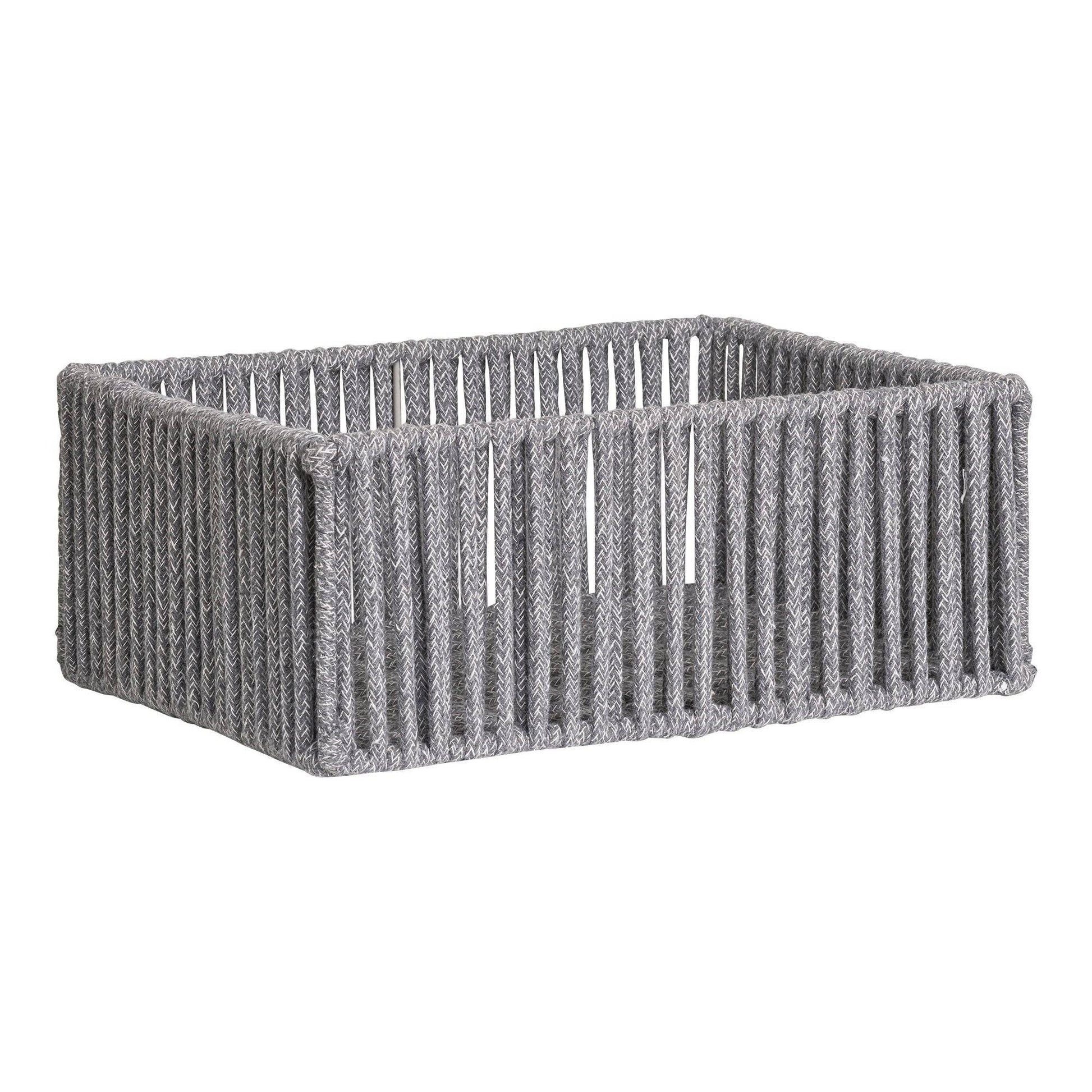 cos din bumbac/metal, gri set de 3
