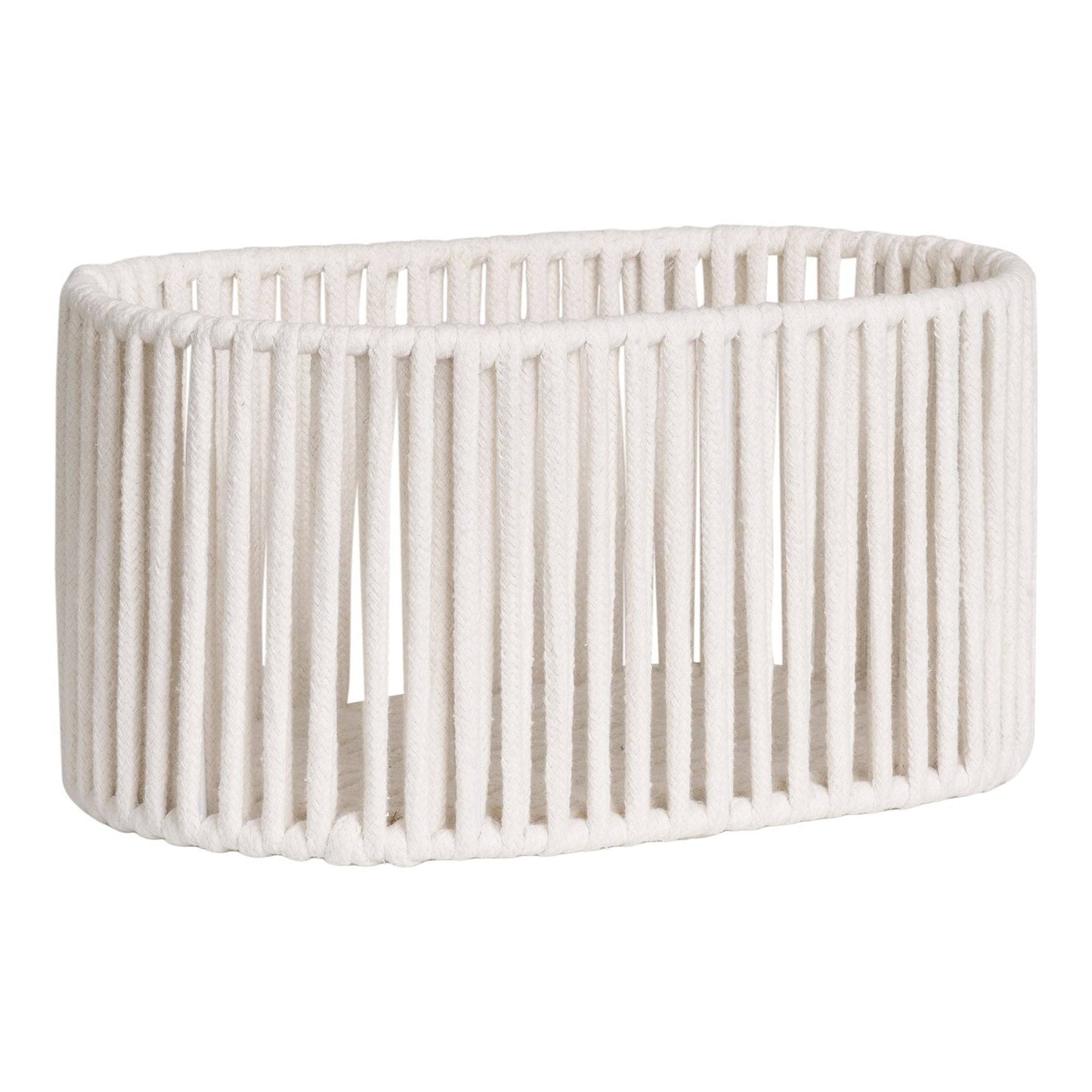 cos din bumbac/metal, alb cald set de 2