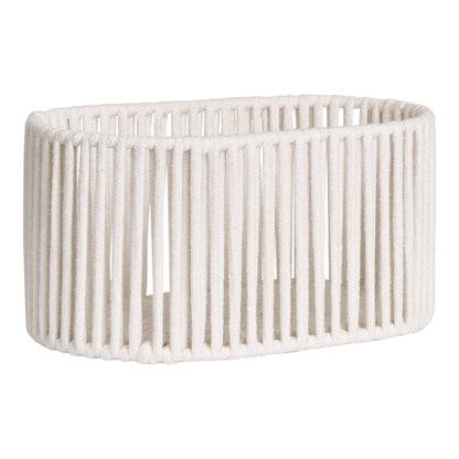 cos din bumbac/metal, alb cald set de 2