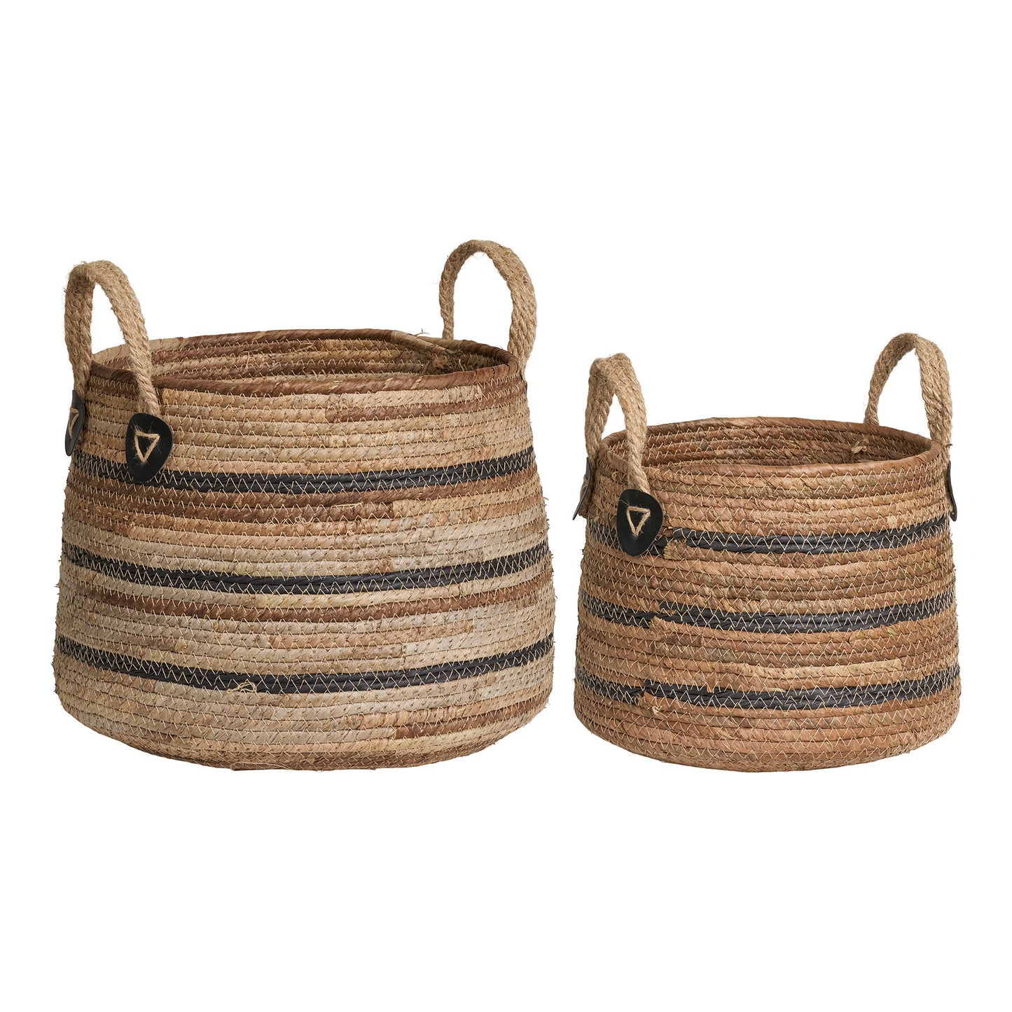 cos din frunze de banana, natur, set de 2