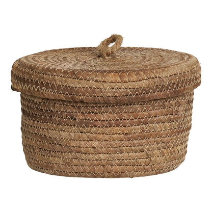 cos din frunze de banana, natur , set de 2