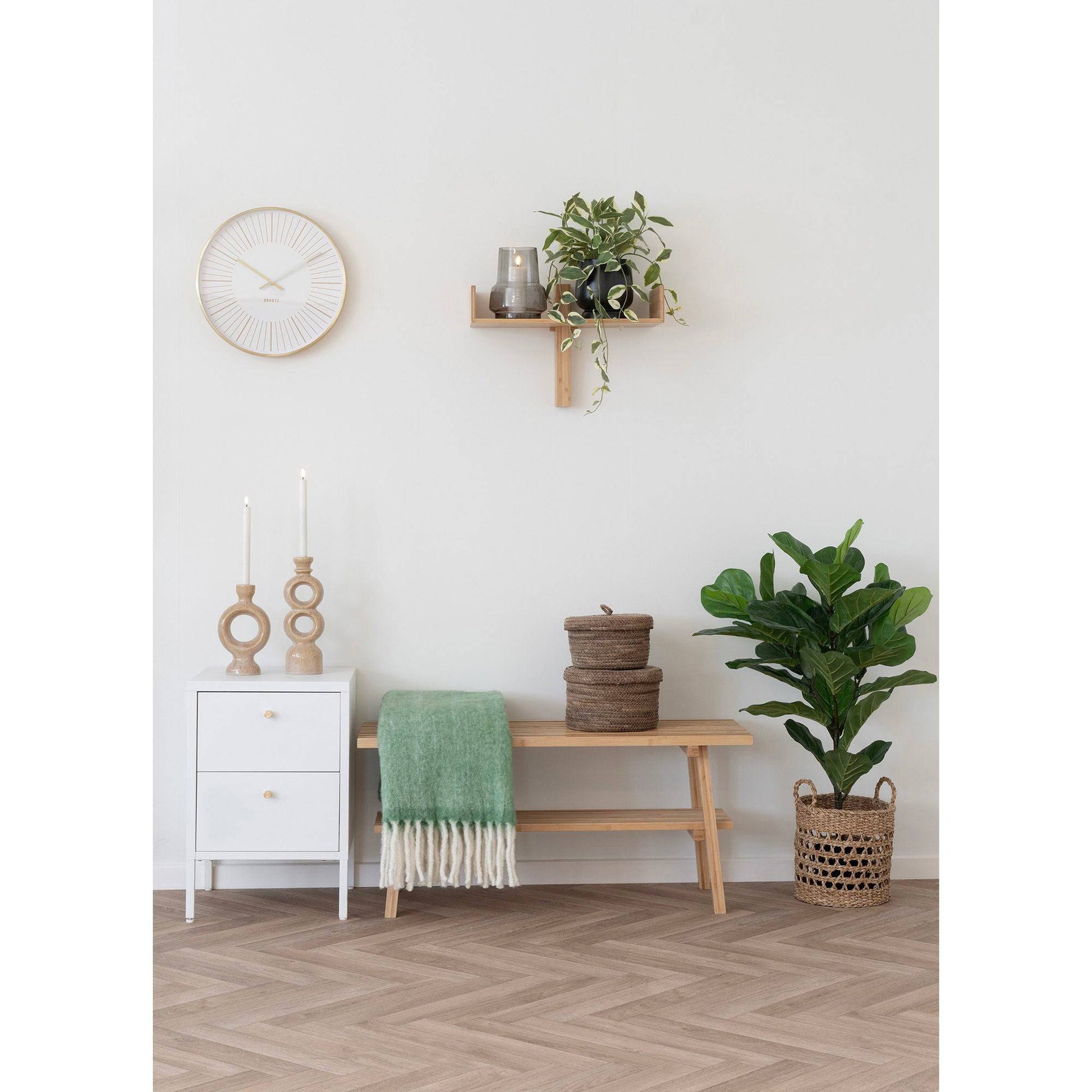 cos din frunze de banana, natur , set de 2, in living