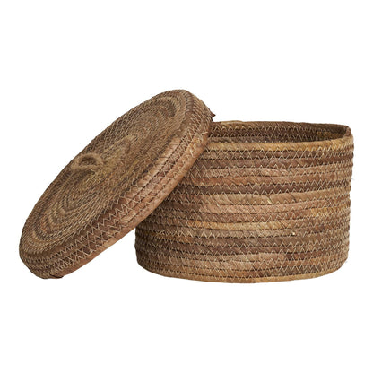 cos din frunze de banana, natur , set de 2