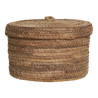 cos din frunze de banana, natur , set de 2
