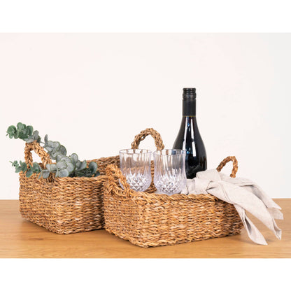 cos din iarba de mare, natur, set de 2