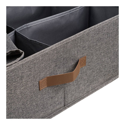 Organizator textil, gri inchis, detaliu