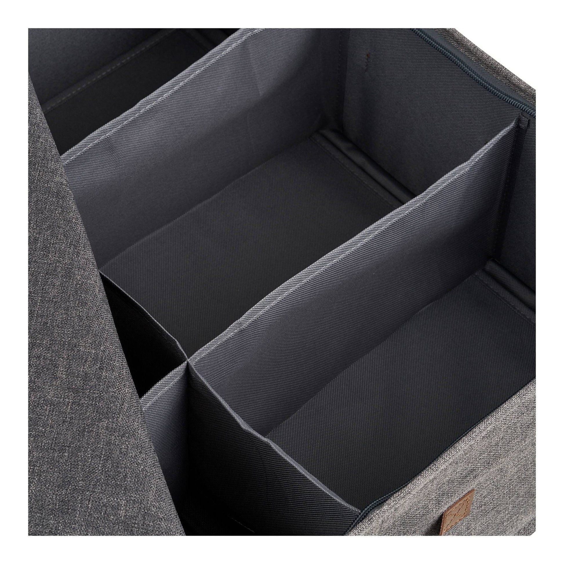 Organizator textil, gri inchis, detaliu