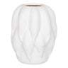 Vaza din ceramica bej 19,5x19,5x26 cm