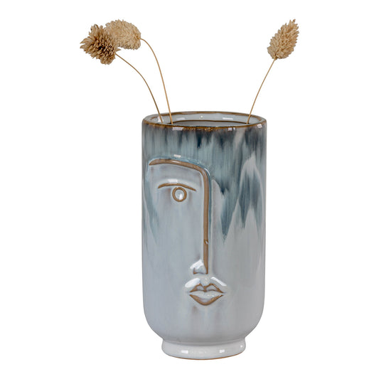 Vaza din ceramica albastra
