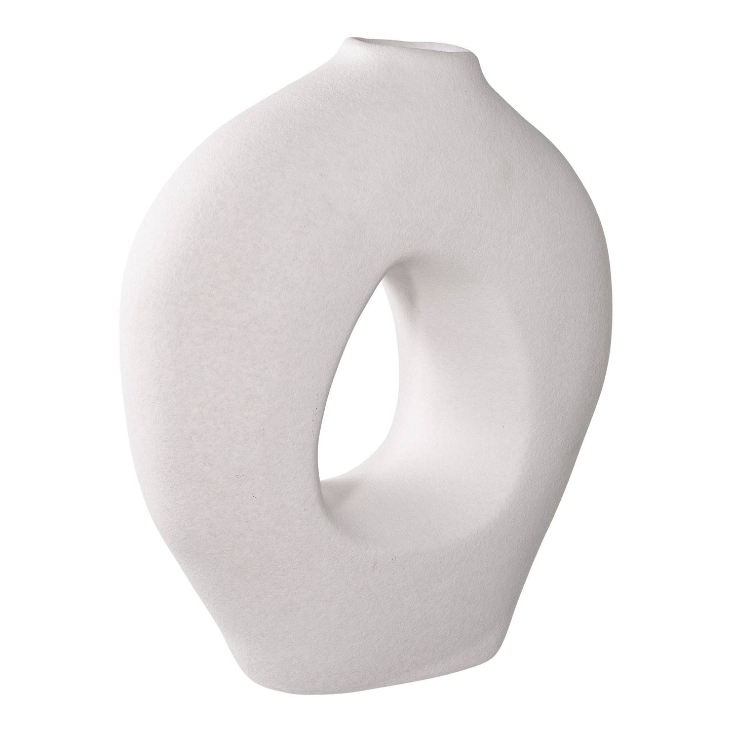 Vaza din ceramica alba