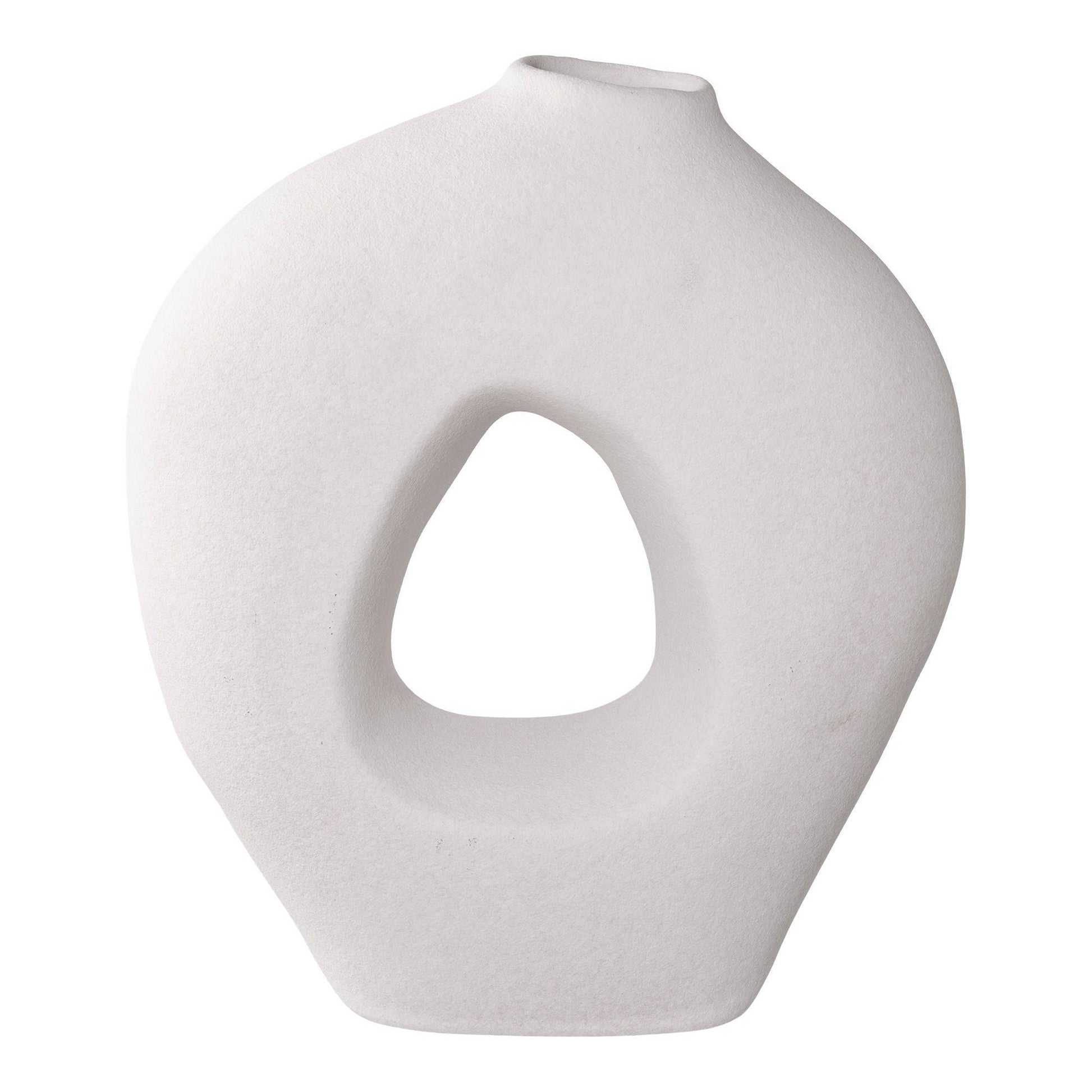 Vaza din ceramica alba