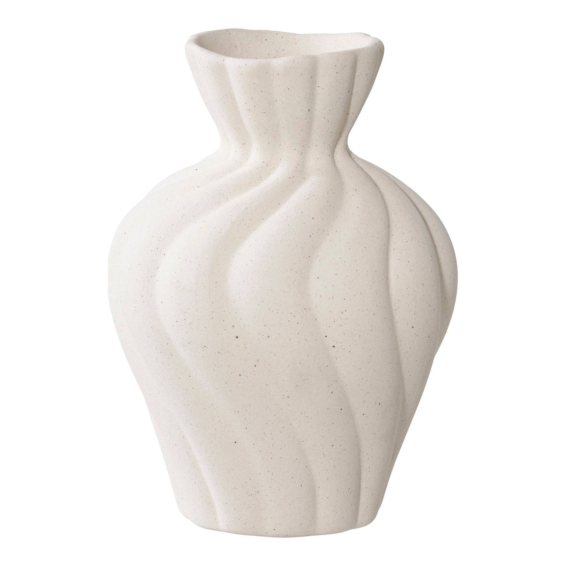 Vaza din ceramica, alb set de 2