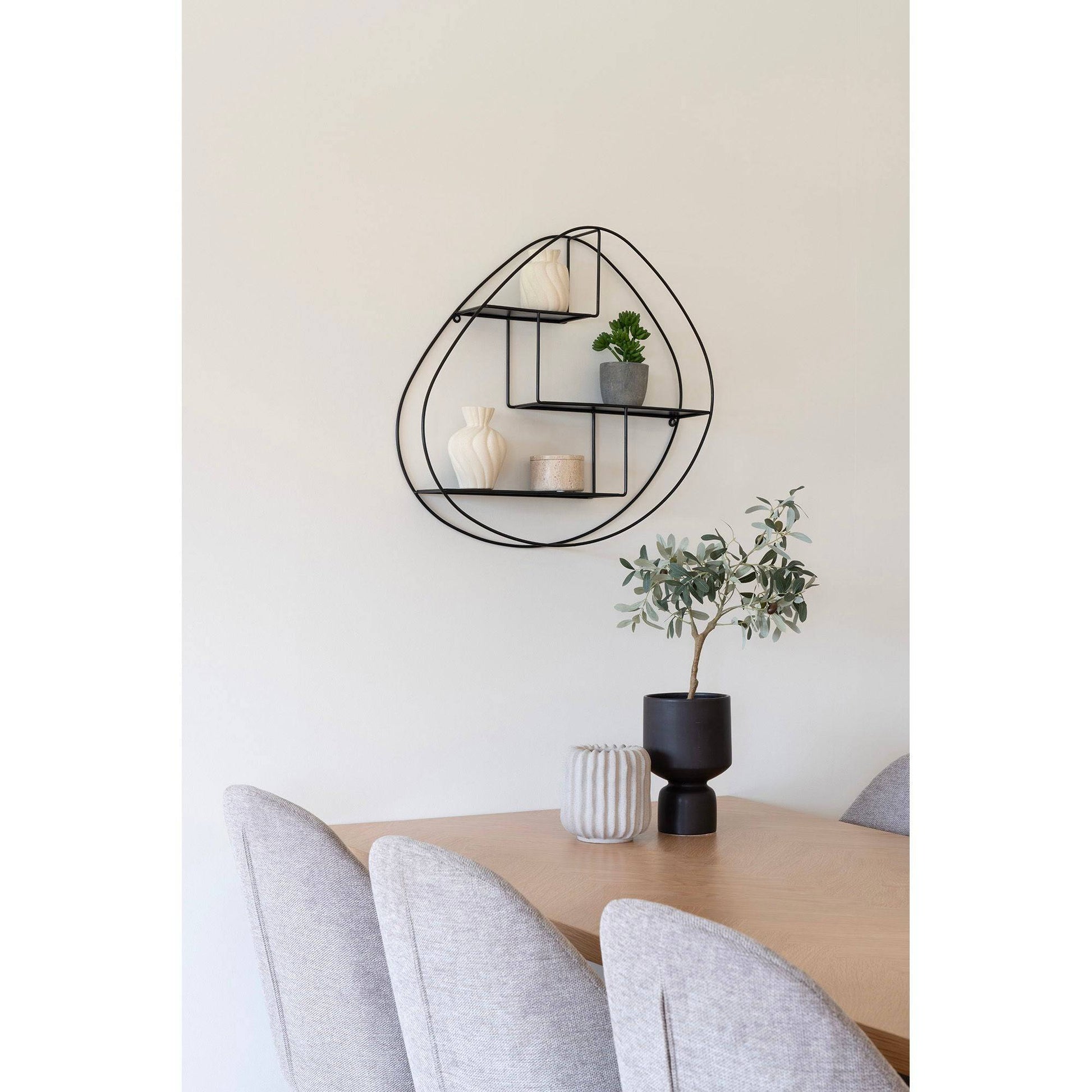 Vaza din ceramica, alb set de 2, in living
