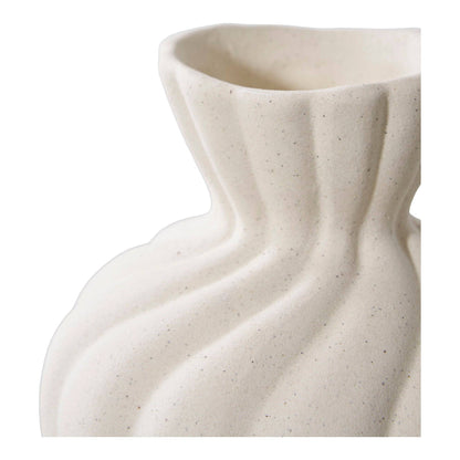 Vaza din ceramica, alb set de 2, detaliu