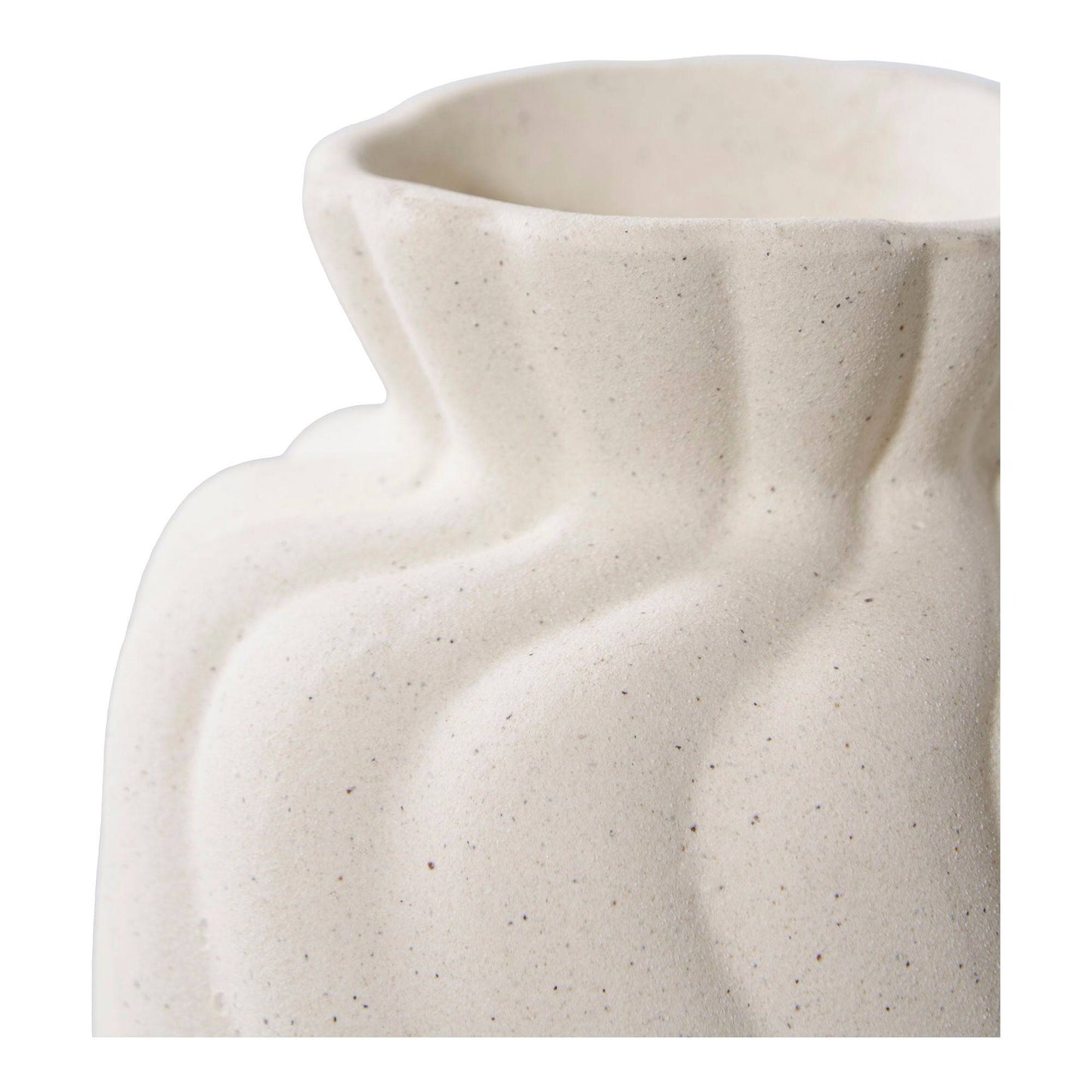 Vaza din ceramica, alb set de 2, detaliu