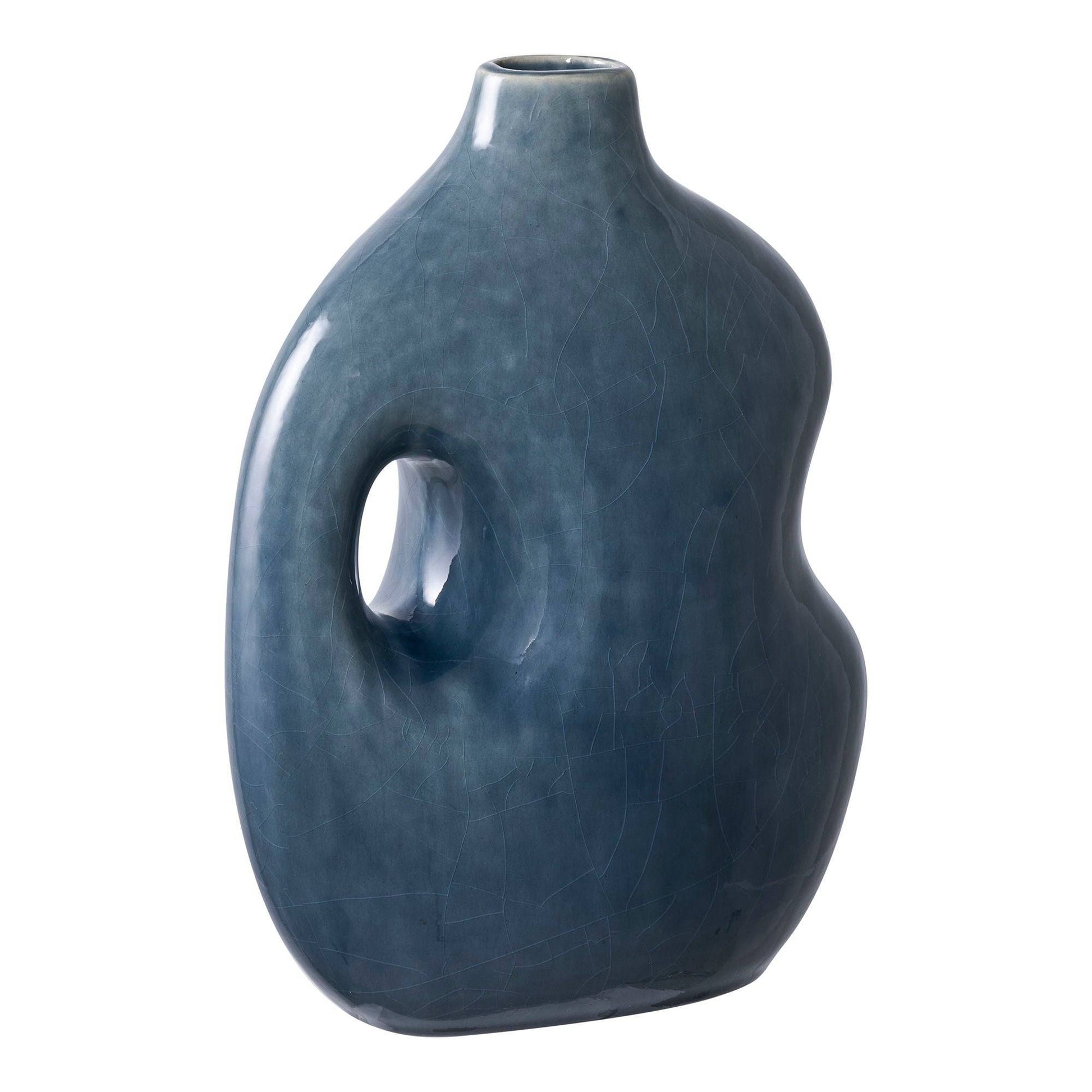 Vaza ceramica albastra