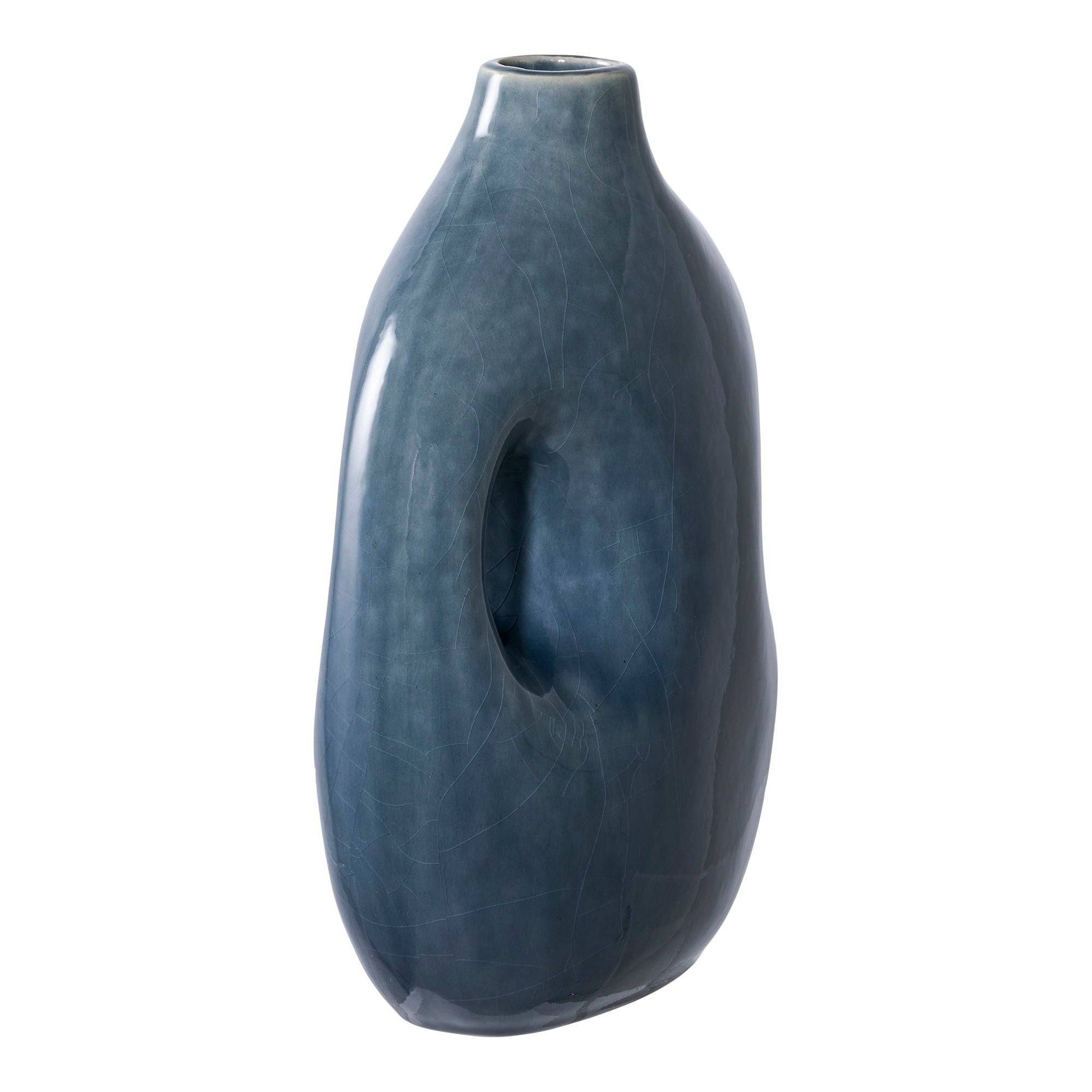 Vaza ceramica albastra