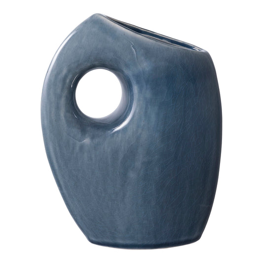 Vaza din ceramica albastra 