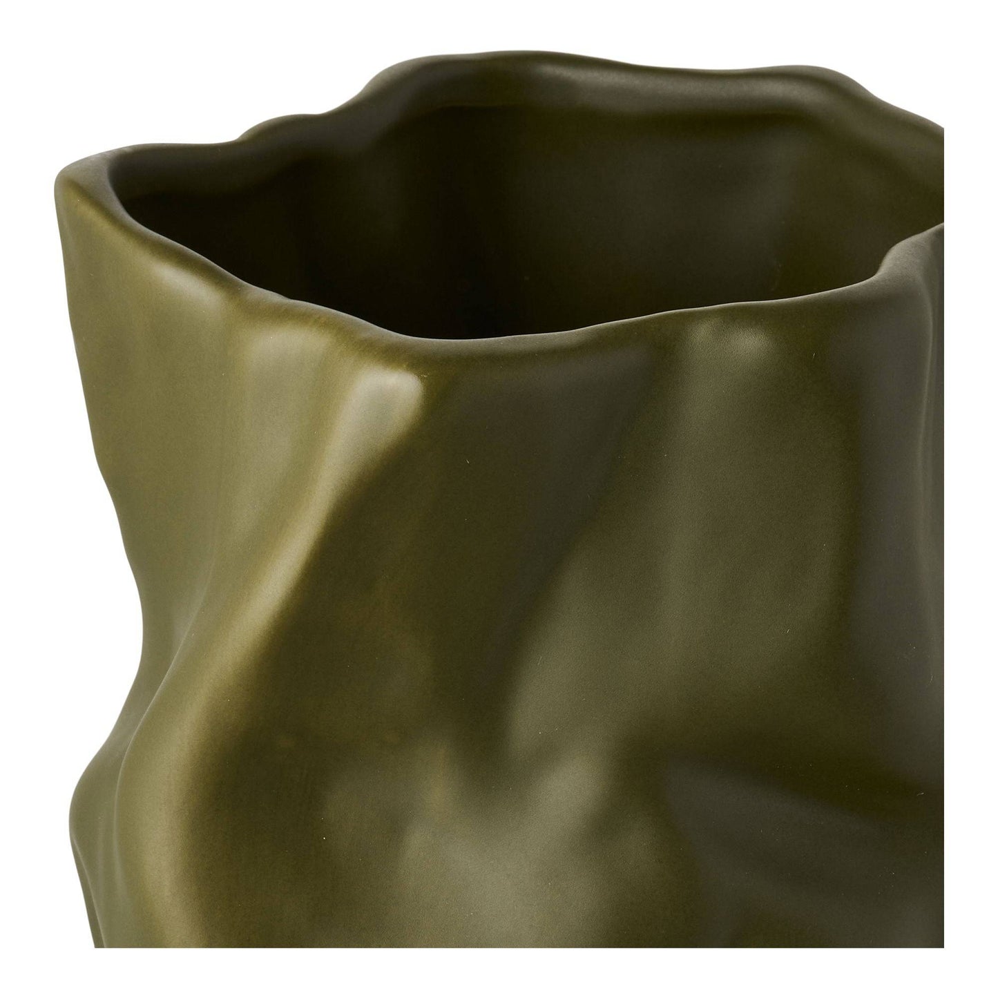 Vaza din ceramica verde, detaliu