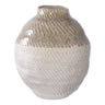 Vaza din ceramica alb/verde ø26x30,5 cm