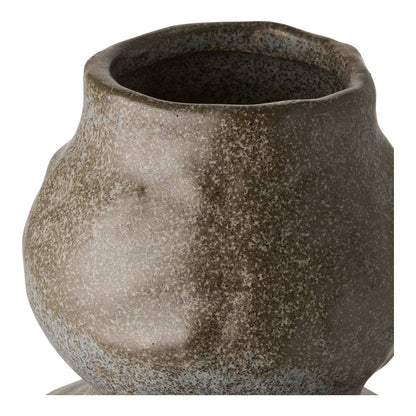 Vaza din ceramica gri inchis