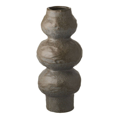 Vaza din ceramica gri inchis