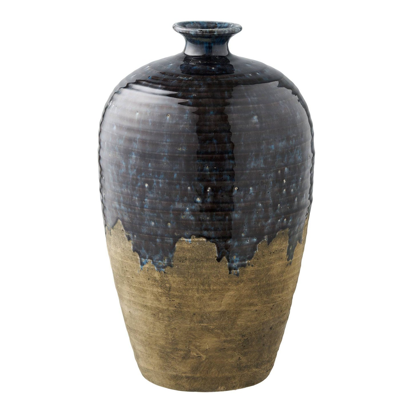 Vaza din ceramica, albastru inchis 