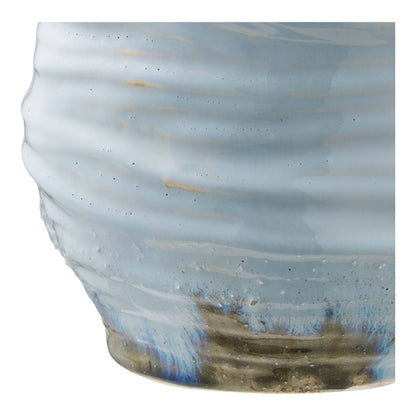 Vaza din ceramica, albastru deschis, detaliu